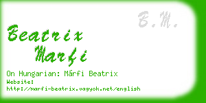 beatrix marfi business card